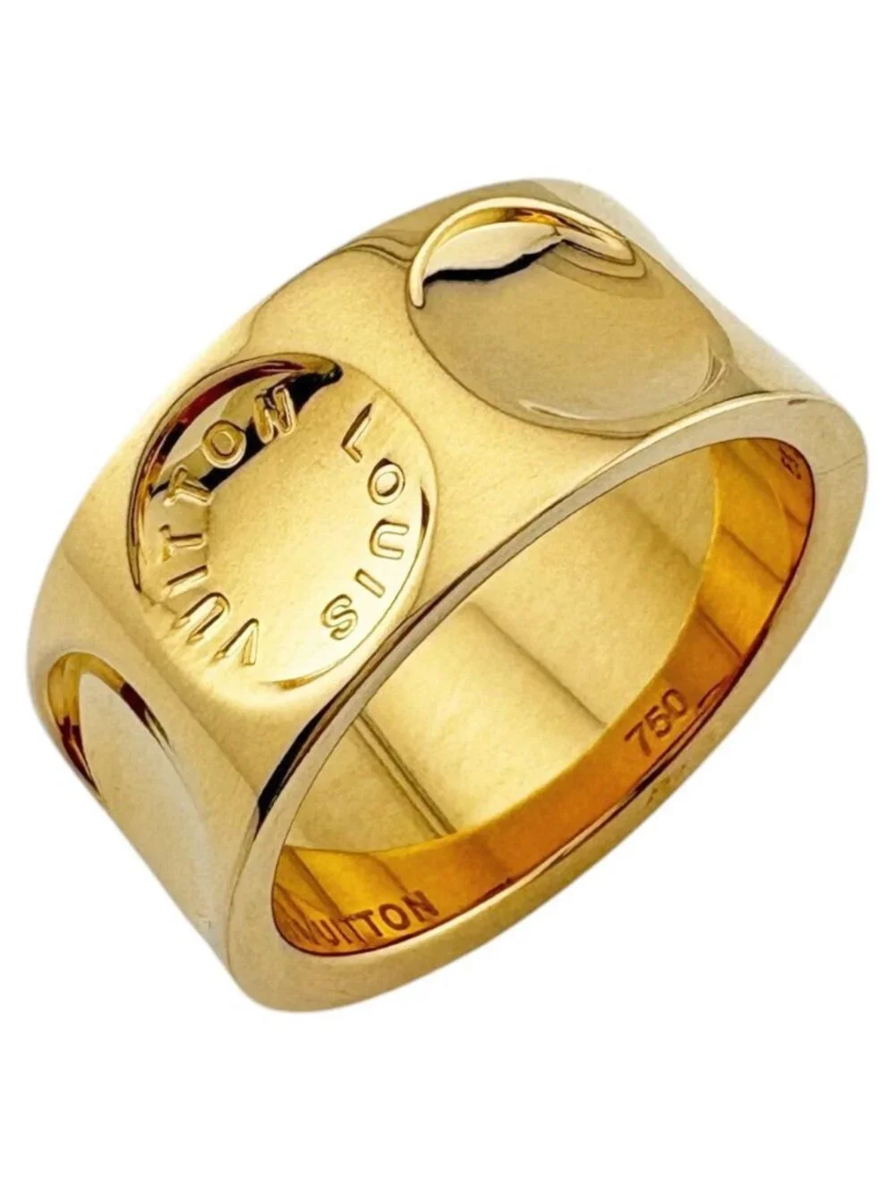 Louis Vuitton Grand Bague Empreinte Ring 18k Gold
